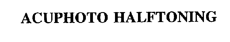 ACUPHOTO HALFTONING