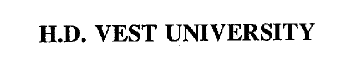 H.D. VEST UNIVERSITY