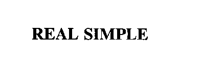 REAL SIMPLE