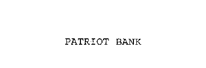 PATRIOT BANK