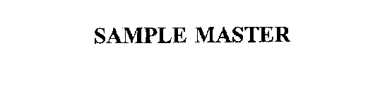 SAMPLE MASTER