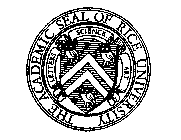 THE ACADEMIC SEAL OF RICE UNIVERSITY LETTERS SCIENCE ART