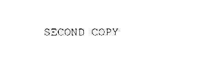 SECOND COPY