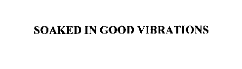 SOAKED IN GOOD VIBRATIONS