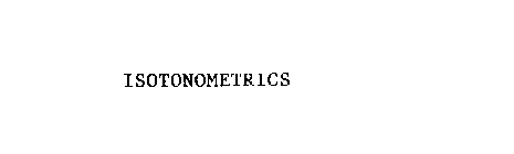 ISOTONOMETRICS