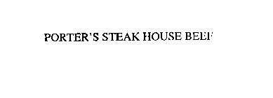 PORTER'S STEAK HOUSE BEEF