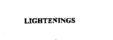 LIGHTENINGS