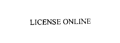 LICENSE ONLINE