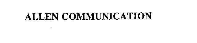 ALLEN COMMUNICATION