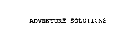 ADVENTURE SOLUTIONS