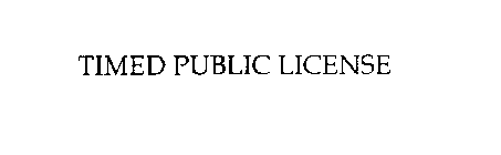 TIMED PUBLIC LICENSE