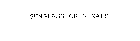 SUNGLASS ORIGINALS