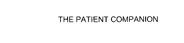 THE PATIENT COMPANION