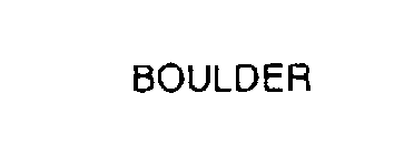 BOULDER