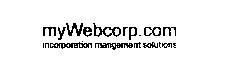 MYWEBCORP.COM INCORPORATION MANAGEMENT SOLUTIONS