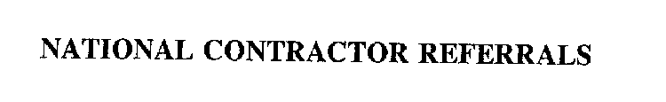 NATIONAL CONTRACTOR REFERRALS