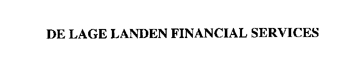 DE LAGE LANDEN FINANCIAL SERVICES