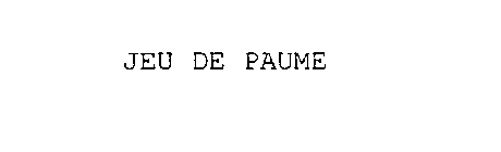 JEU DE PAUME