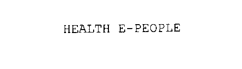 HEALTH E-PEOPLE