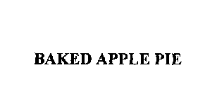 BAKED APPLE PIE