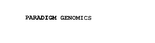 PARADIGM GENOMICS