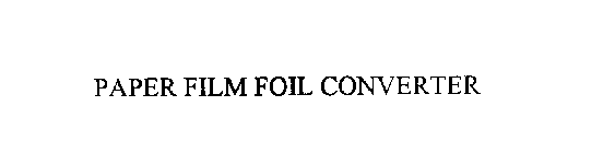 PAPER FILM FOIL CONVERTER