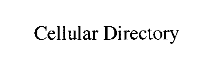 CELLULAR DIRECTORY