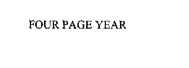 FOUR PAGE YEAR