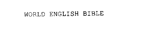WORLD ENGLISH BIBLE