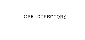 CPR DIRECTORY