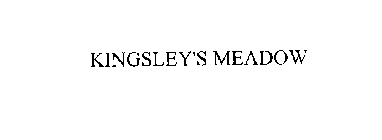 KINGSLEY'S MEADOW