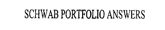 SCHWAB PORTFOLIO ANSWERS