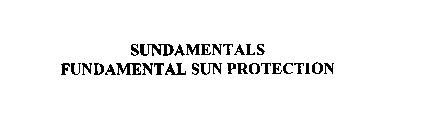 SUNDAMENTALS FUNDAMENTAL SUN PROTECTION