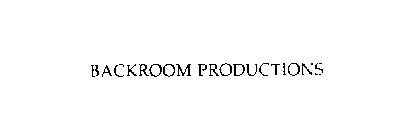 BACKROOM PRODUCTIONS