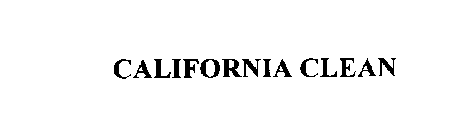 CALIFORNIA CLEAN