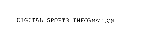 DIGITAL SPORTS INFORMATION