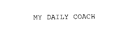 MY DAILY COACH