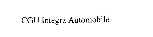 CGU INTEGRA AUTOMOBILE