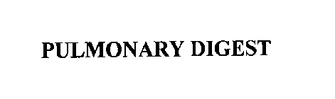 PULMONARY DIGEST