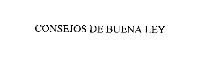 CONSEJOS DE BUENA LEY