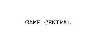 GAME CENTRAL