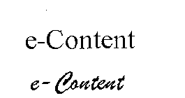 E CONTENT