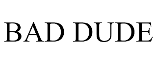 BAD DUDE