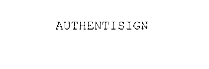 AUTHENTISIGN