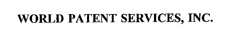 WORLD PATENT SERVICES, INC.