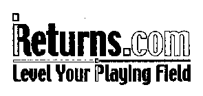 IRETURNS.COM LEVEL YOUR IPLAYING FIELD