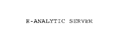 E-ANALYTIC SERVER