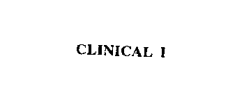 CLINICAL I