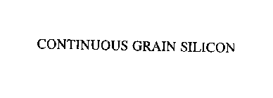 CONTINUOUS GRAIN SILICON