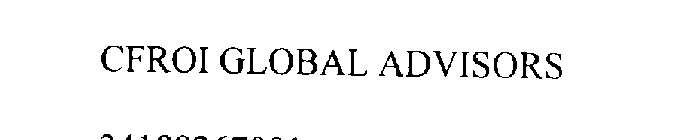 CFROI GLOBAL ADVISORS